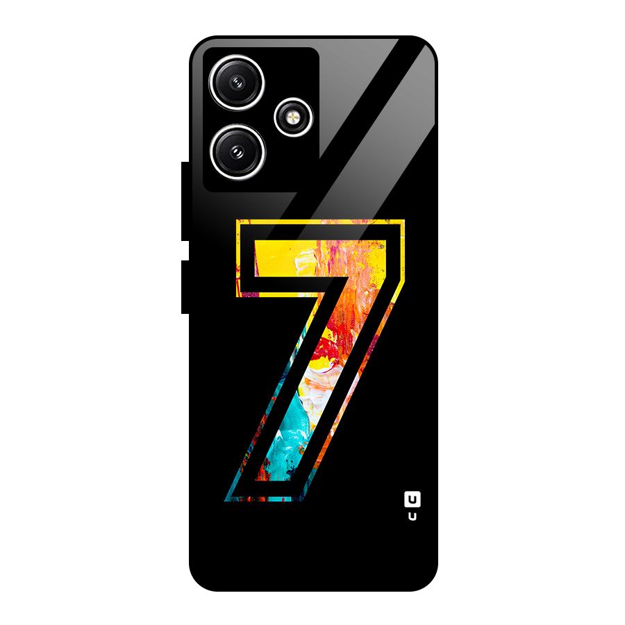 Lucky Number Glass Back Case for Redmi 12 5G