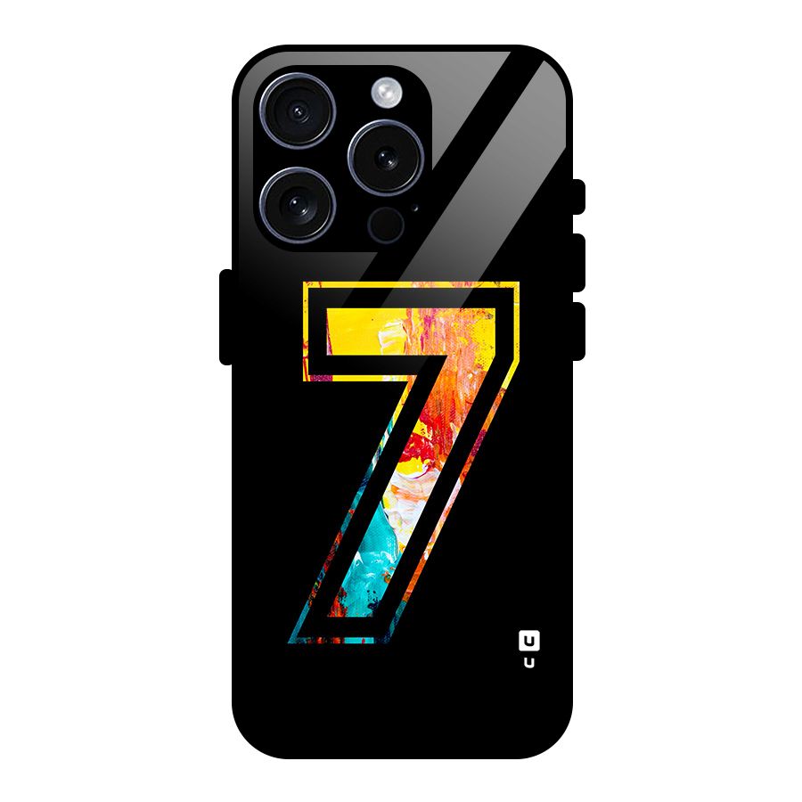 Lucky Number Glass Back Case for iPhone 15 Pro