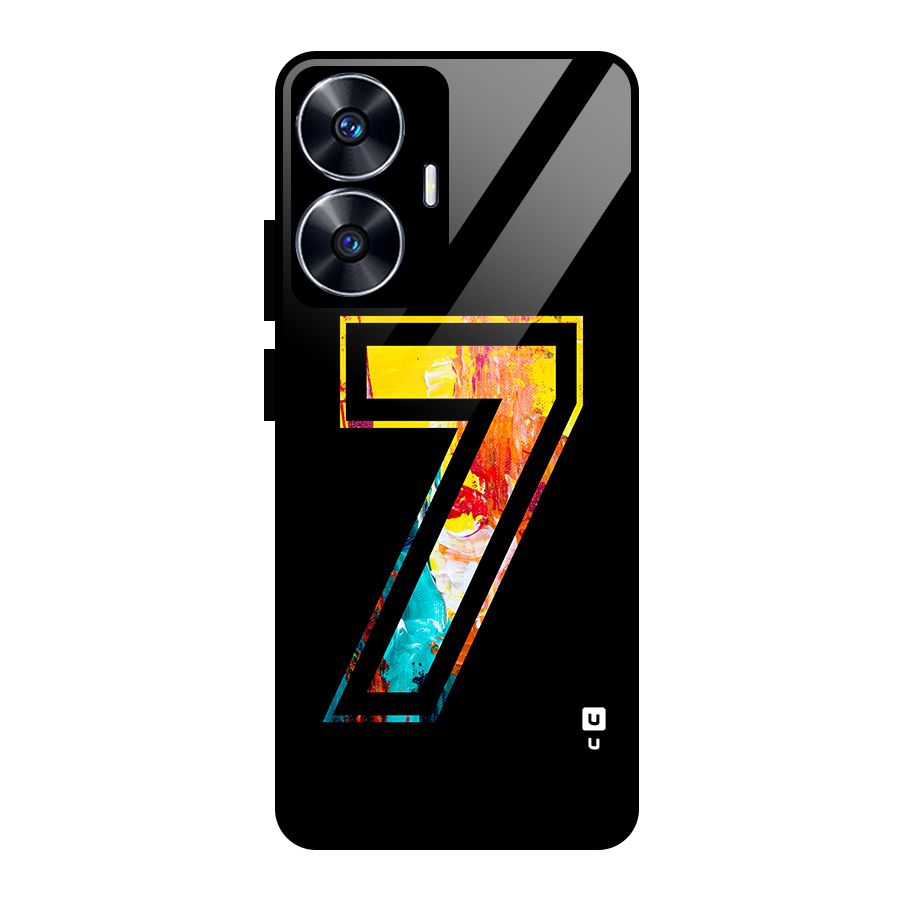 Lucky Number Glass Back Case for realme C55
