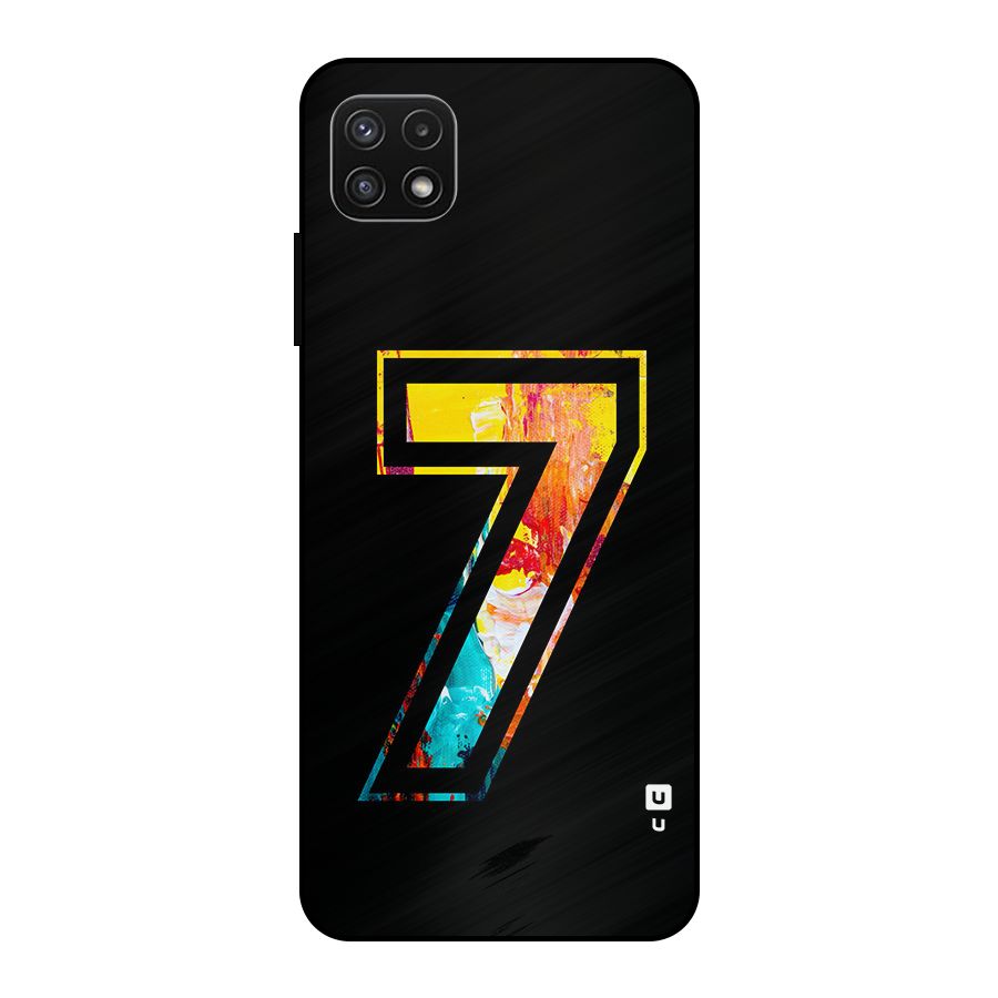 Lucky Number Metal Back Case for Galaxy A22 5G
