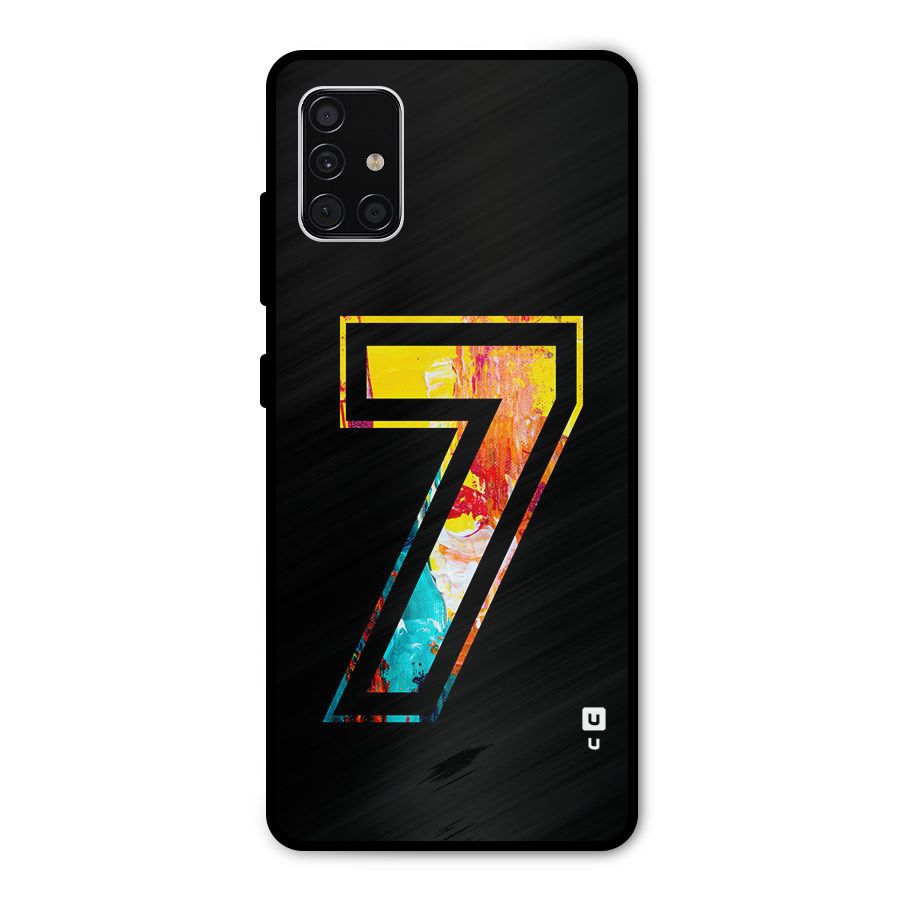 Lucky Number Metal Back Case for Galaxy A51
