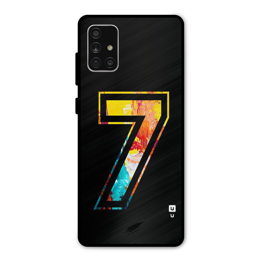 Lucky Number Metal Back Case for Galaxy A71