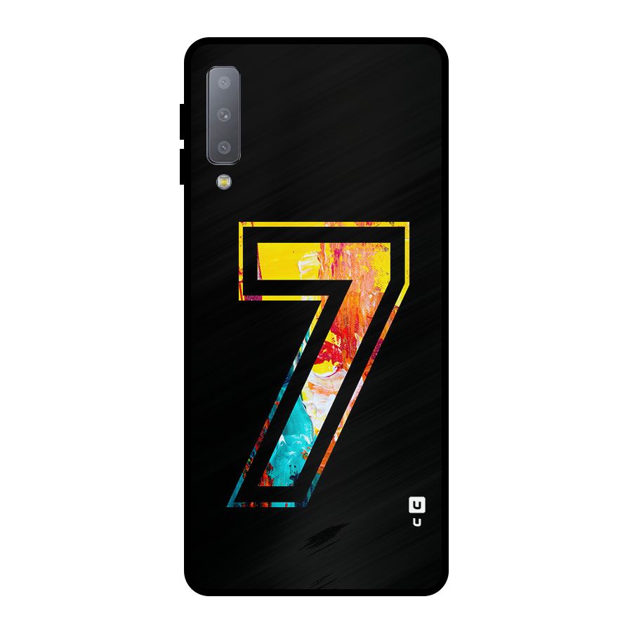 Lucky Number Metal Back Case for Galaxy A7 (2018)