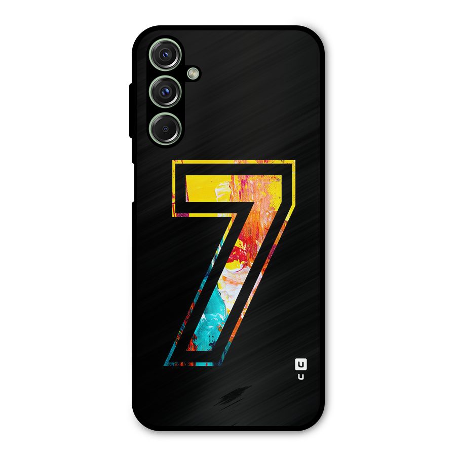 Lucky Number Metal Back Case for Galaxy F34