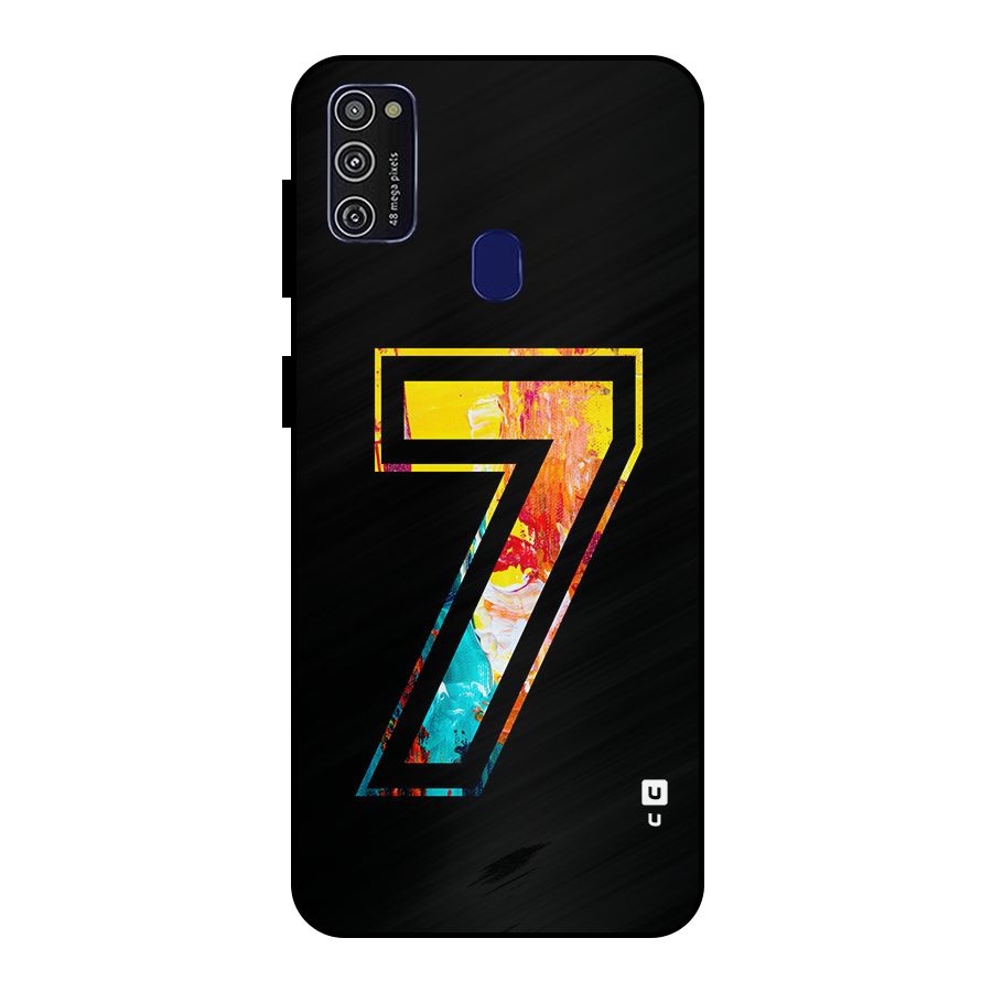 Lucky Number Metal Back Case for Galaxy M30s