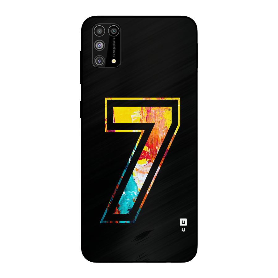 Lucky Number Metal Back Case for Galaxy M31
