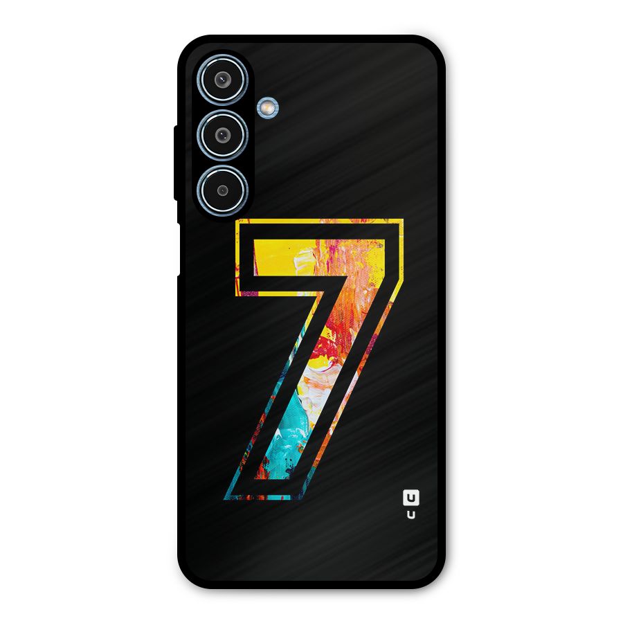Lucky Number Metal Back Case for Galaxy M35