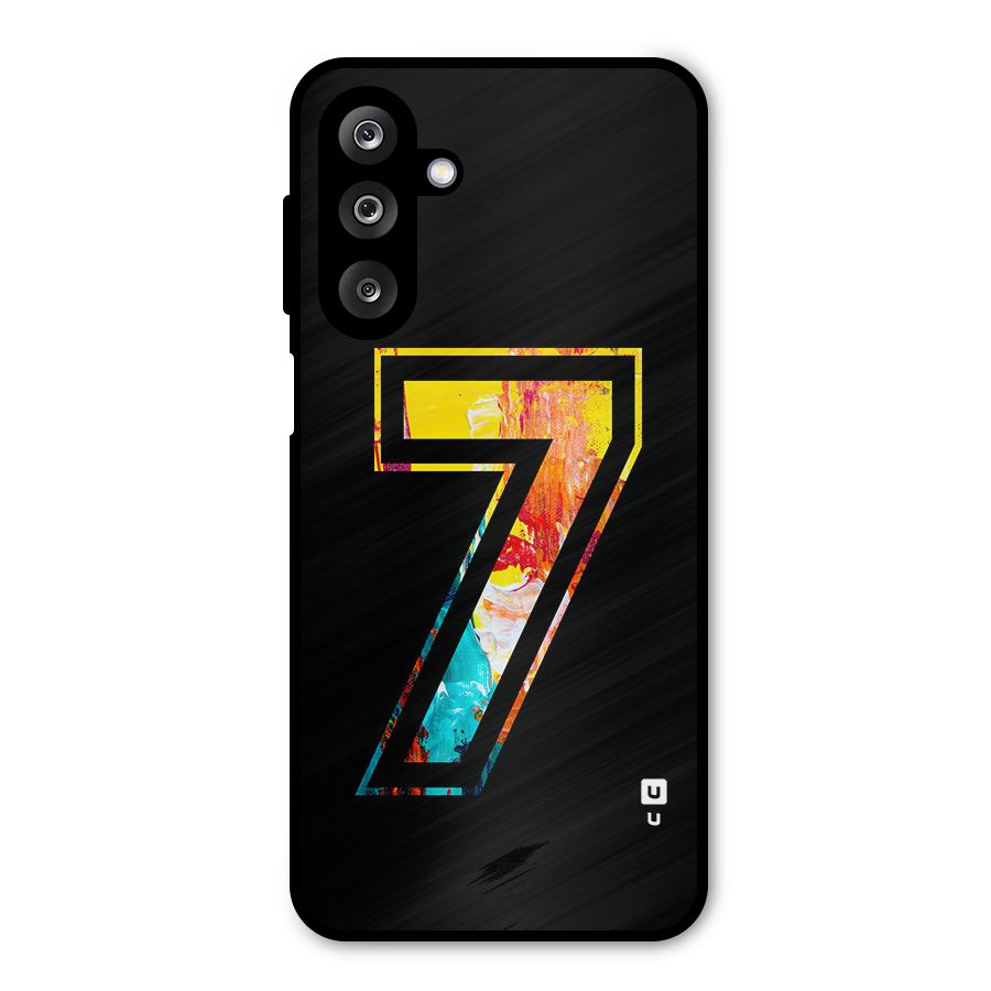 Lucky Number Metal Back Case for Galaxy M36