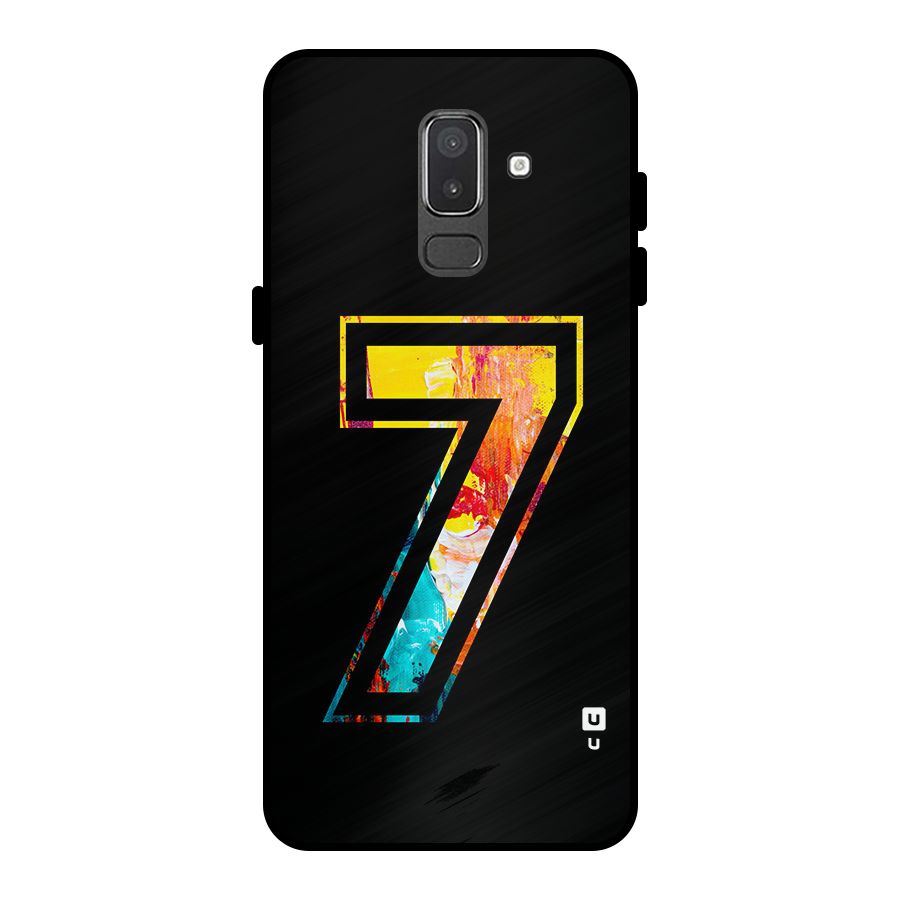 Lucky Number Metal Back Case for Galaxy On8 (2018)