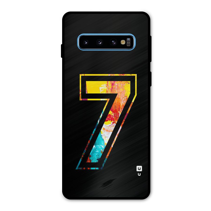 Lucky Number Metal Back Case for Galaxy S10
