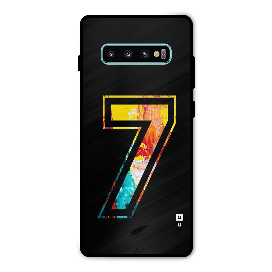 Lucky Number Metal Back Case for Galaxy S10 Plus