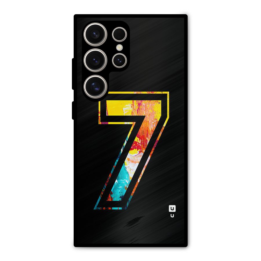 Lucky Number Metal Back Case for Galaxy S24 Ultra