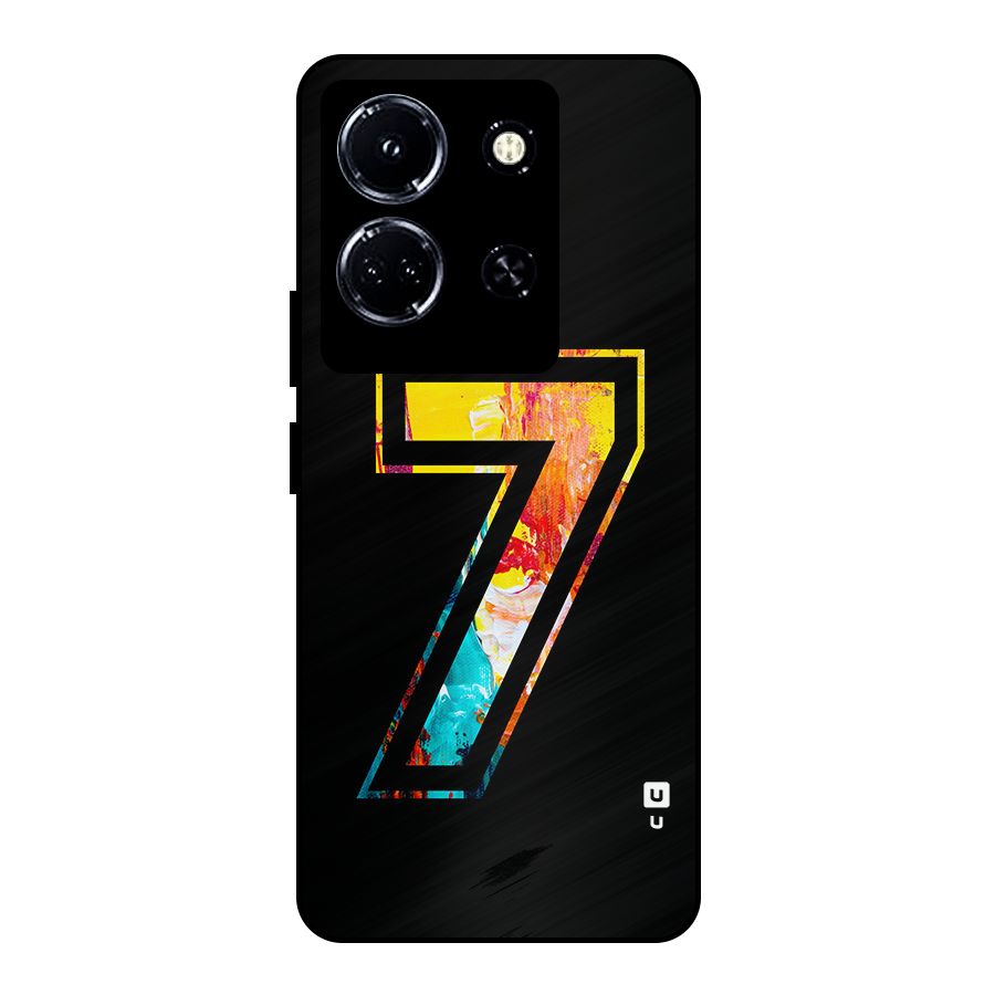 Lucky Number Metal Back Case for Infinix Note 30 5G