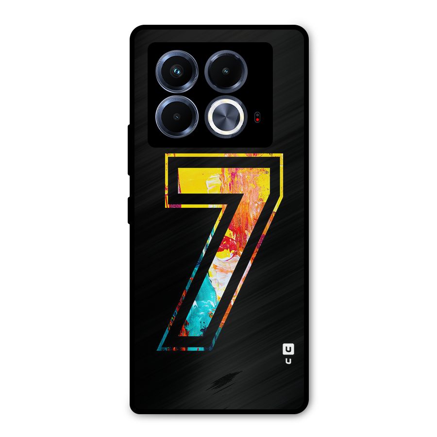 Lucky Number Metal Back Case for Infinix Note 40 5G