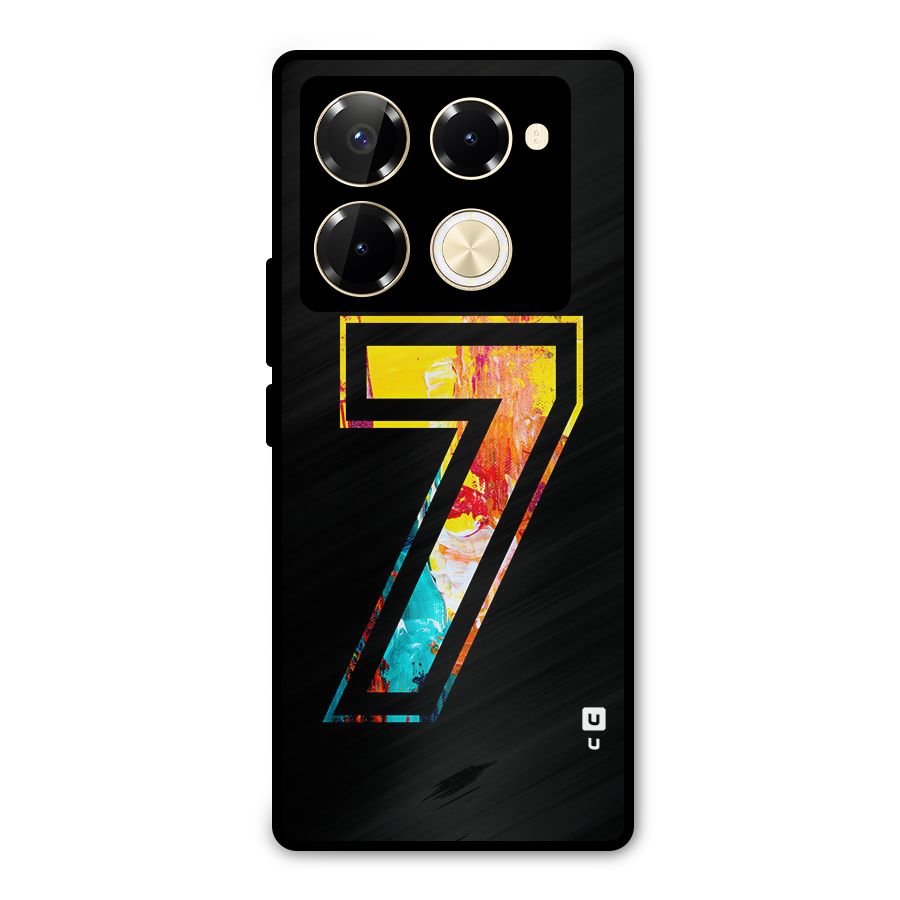Lucky Number Metal Back Case for Infinix Note 40 Pro Plus