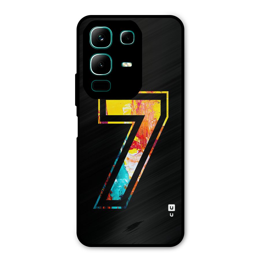 Lucky Number Metal Back Case for Infinix Note 50x