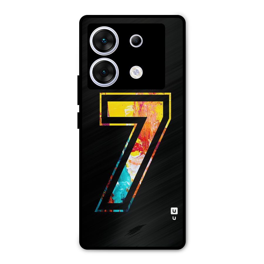Lucky Number Metal Back Case for Infinix Zero 30 5G