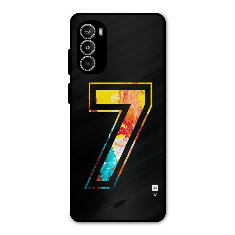 Lucky Number Metal Back Case for Moto G52