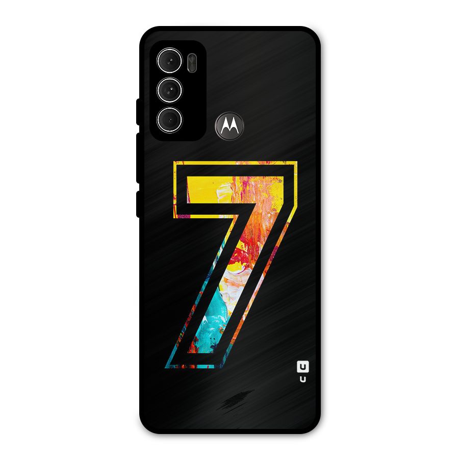 Lucky Number Metal Back Case for Moto G60