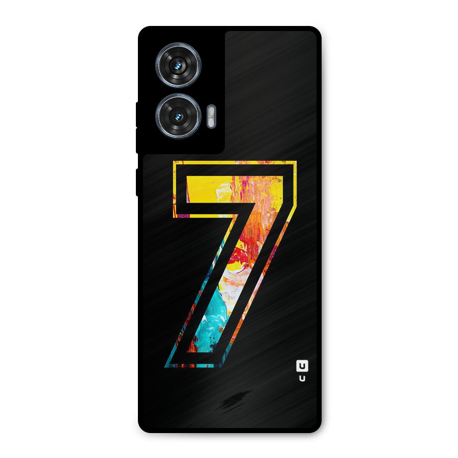 Lucky Number Metal Back Case for Motorola Edge 50 Fusion