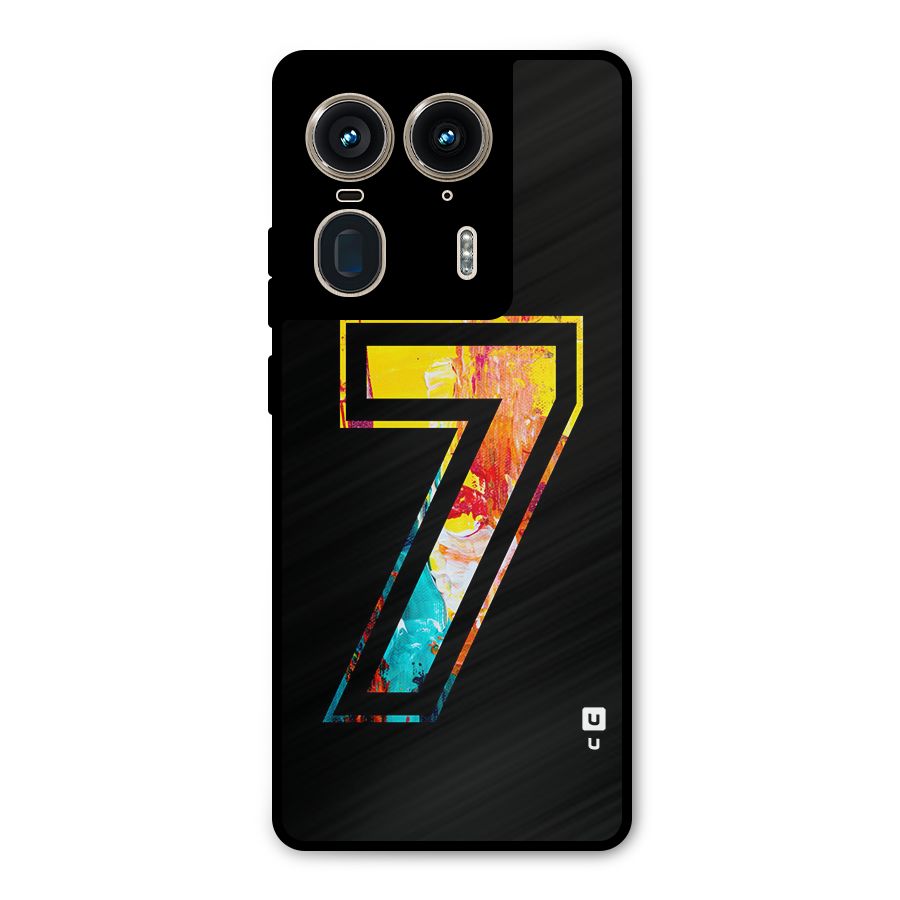 Lucky Number Metal Back Case for Motorola Edge 50 Ultra
