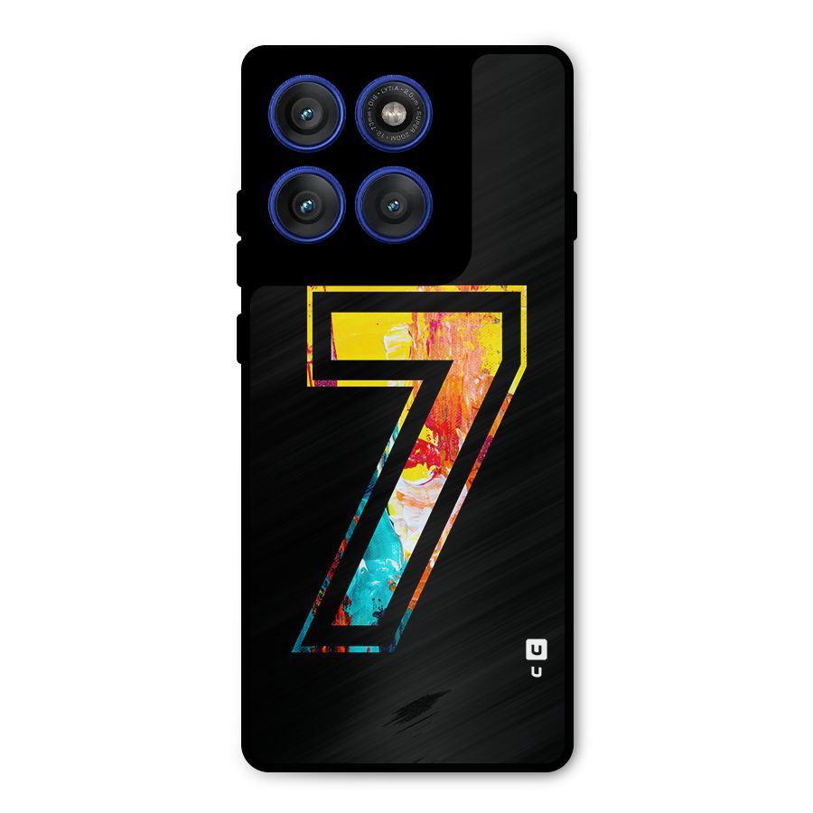 Lucky Number Metal Back Case for Motorola Edge 60 Pro