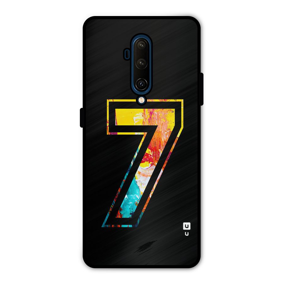 Lucky Number Metal Back Case for OnePlus 7T Pro