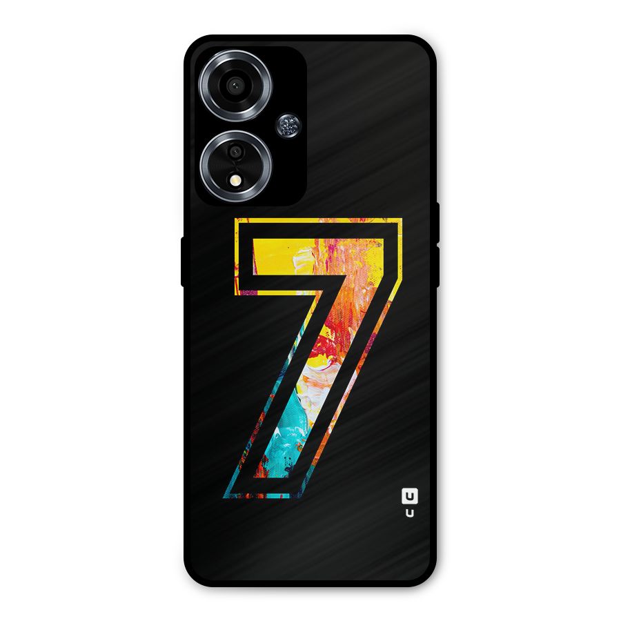 Lucky Number Metal Back Case for Oppo A59