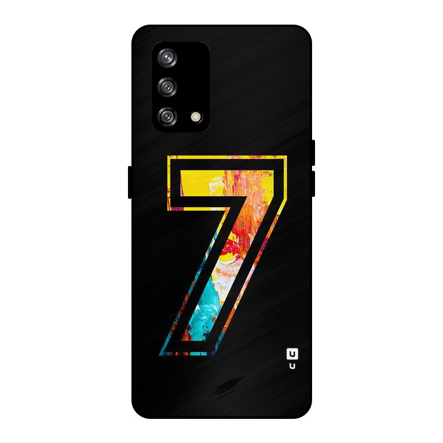 Lucky Number Metal Back Case for Oppo F19