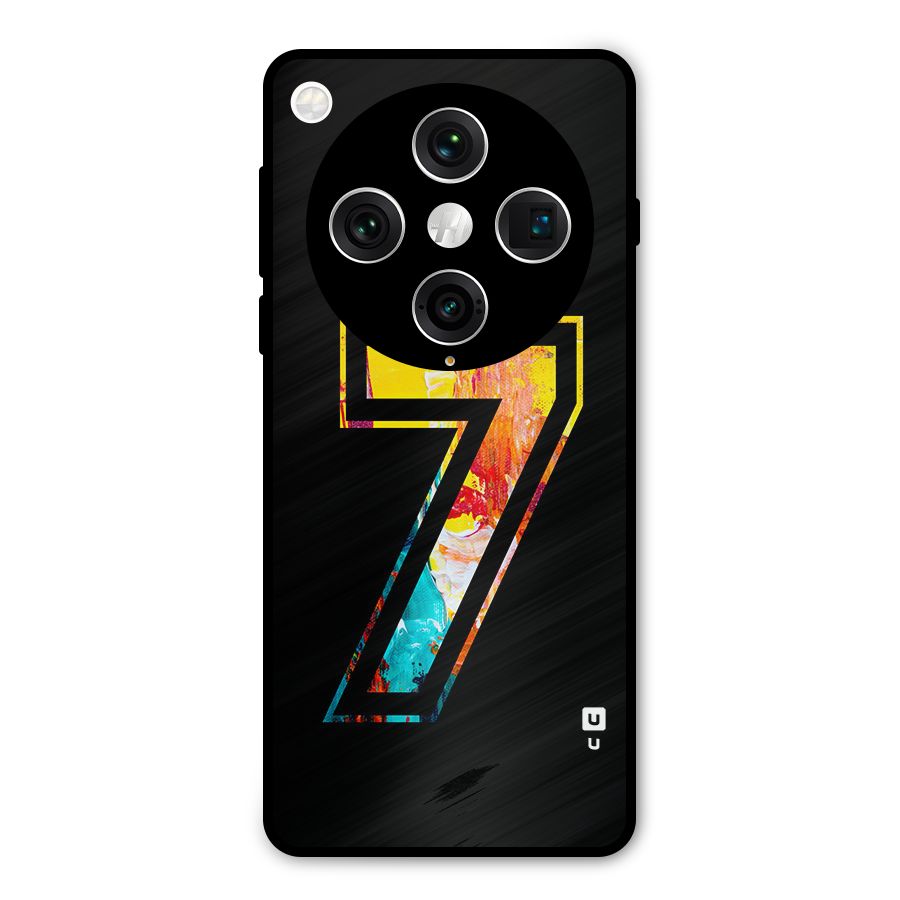 Lucky Number Metal Back Case for Oppo Find X8 Pro