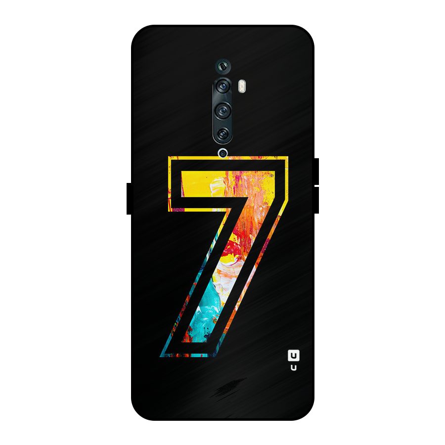 Lucky Number Metal Back Case for Oppo Reno2 Z
