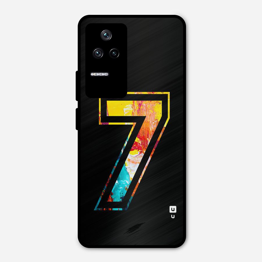 Lucky Number Metal Back Case for Poco F4 5G