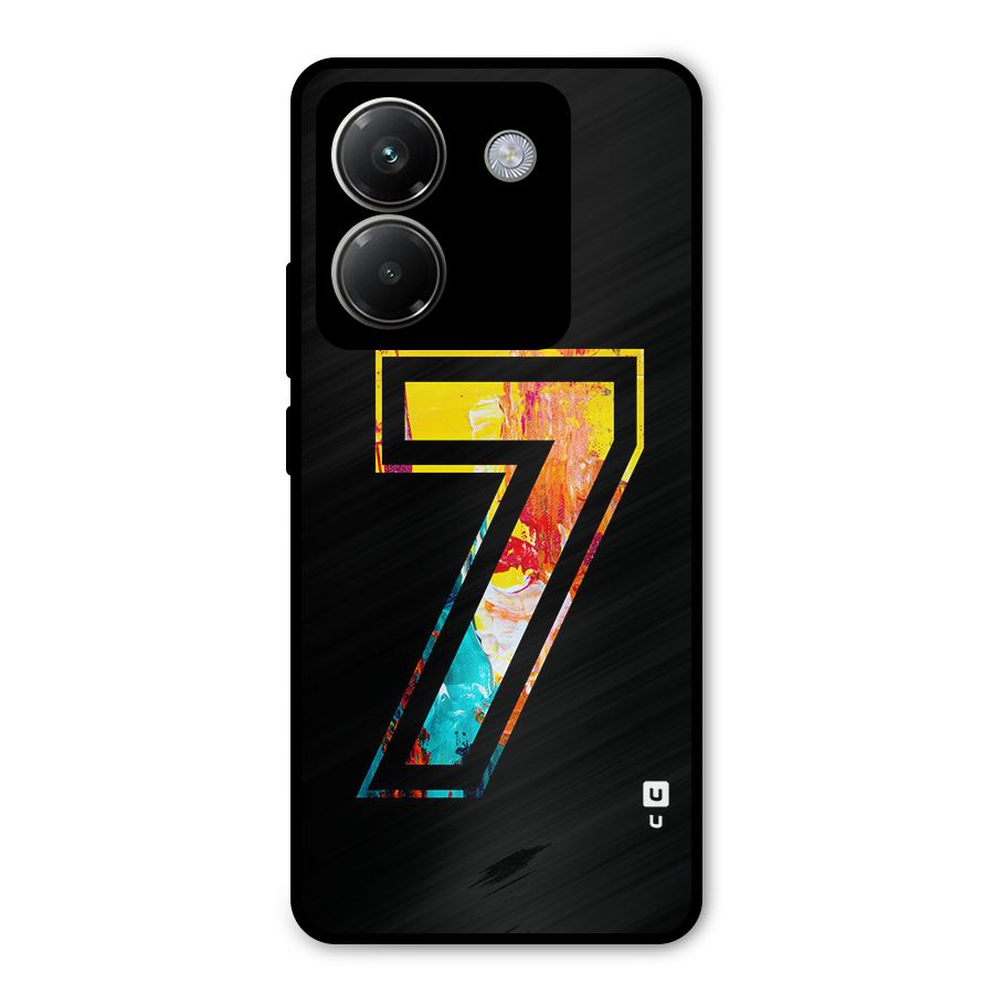 Lucky Number Metal Back Case for Poco M7 Pro 5G