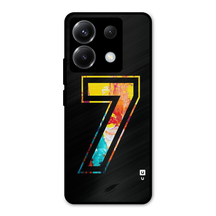 Lucky Number Metal Back Case for Poco X6