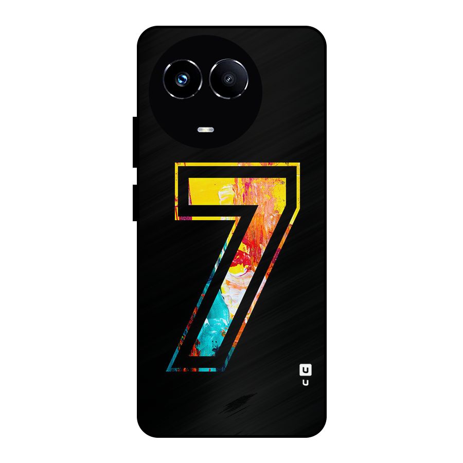 Lucky Number Metal Back Case for Realme 11 5G