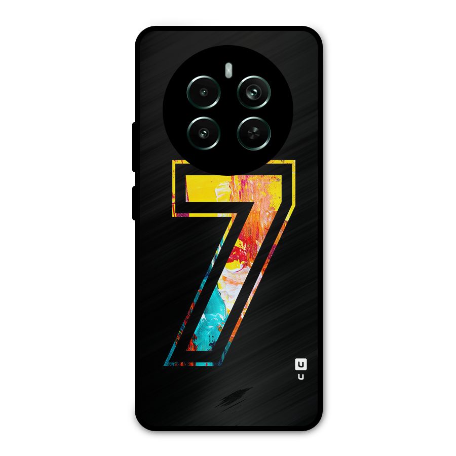Lucky Number Metal Back Case for Realme 12 Pro Plus