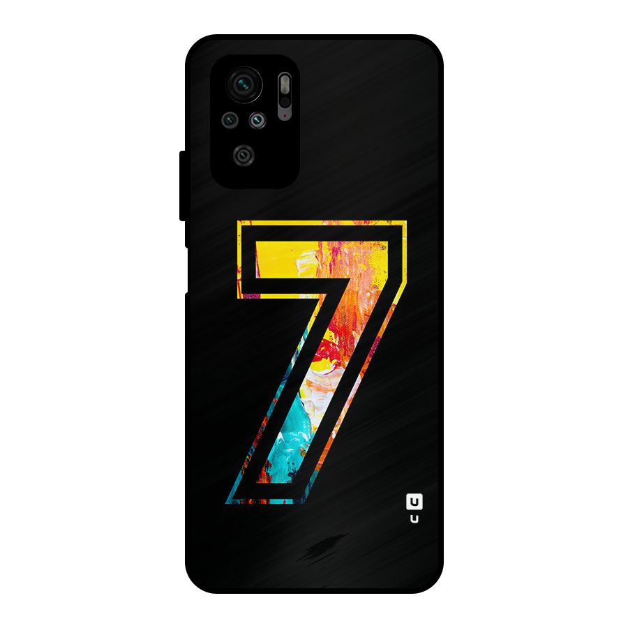 Lucky Number Metal Back Case for Redmi Note 10S