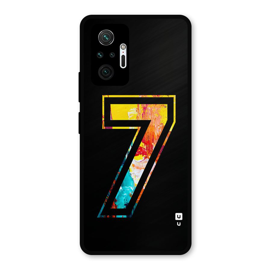 Lucky Number Metal Back Case for Redmi Note 10 Pro