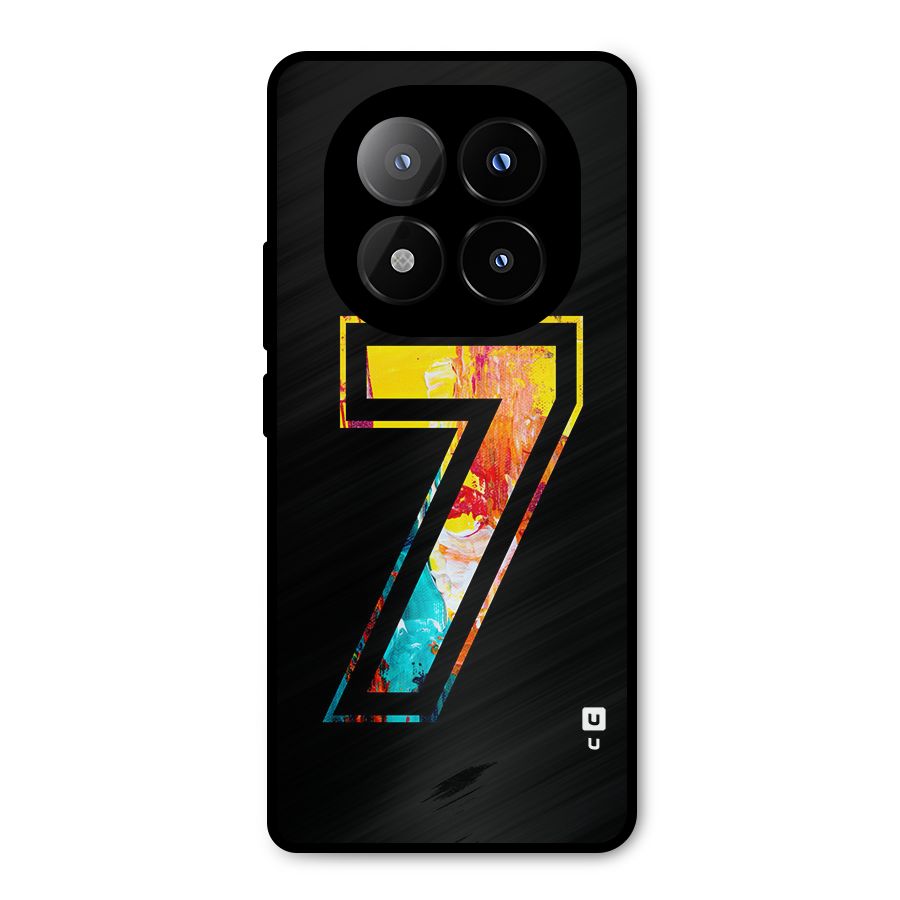 Lucky Number Metal Back Case for Redmi Note 14 Pro Plus 5G