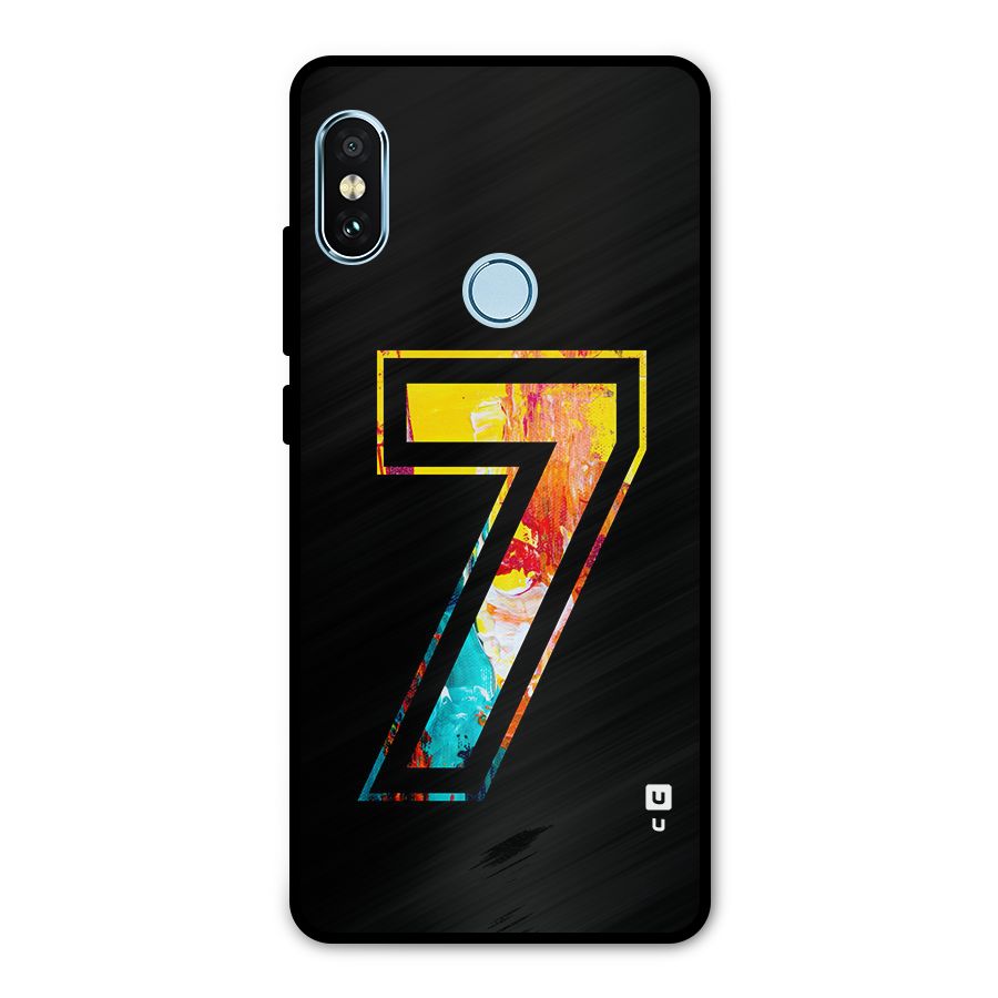 Lucky Number Metal Back Case for Redmi Note 5 Pro