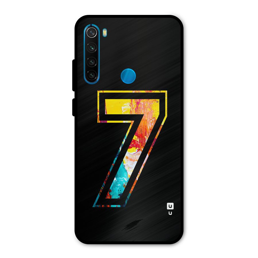 Lucky Number Metal Back Case for Redmi Note 8
