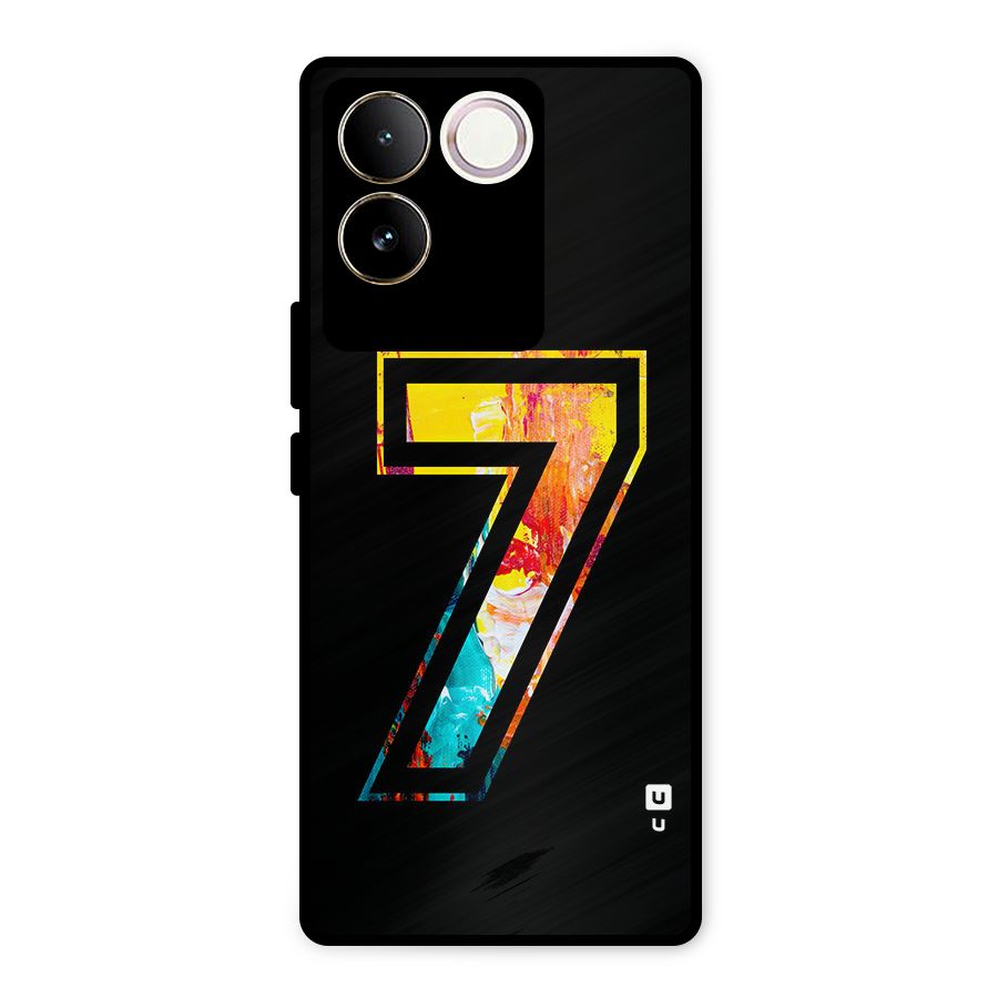 Lucky Number Metal Back Case for Vivo T2 Pro