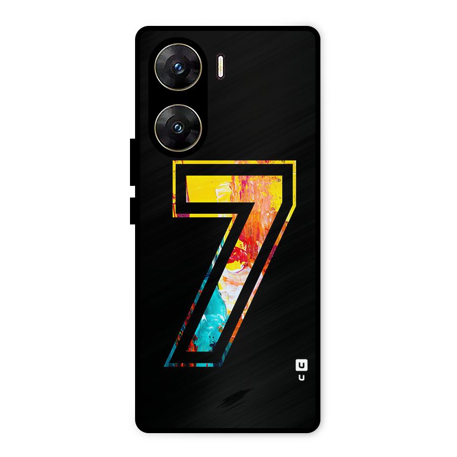 Lucky Number Metal Back Case for Vivo V29e