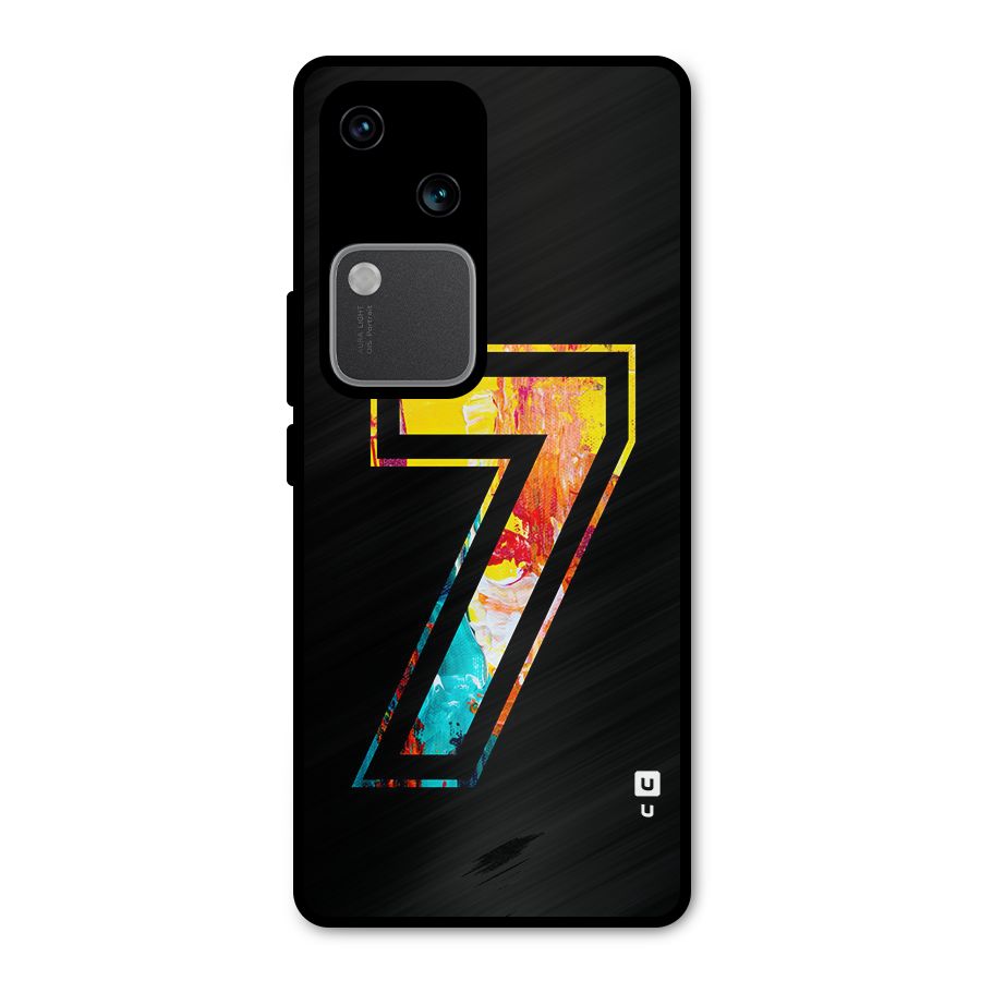 Lucky Number Metal Back Case for Vivo V30