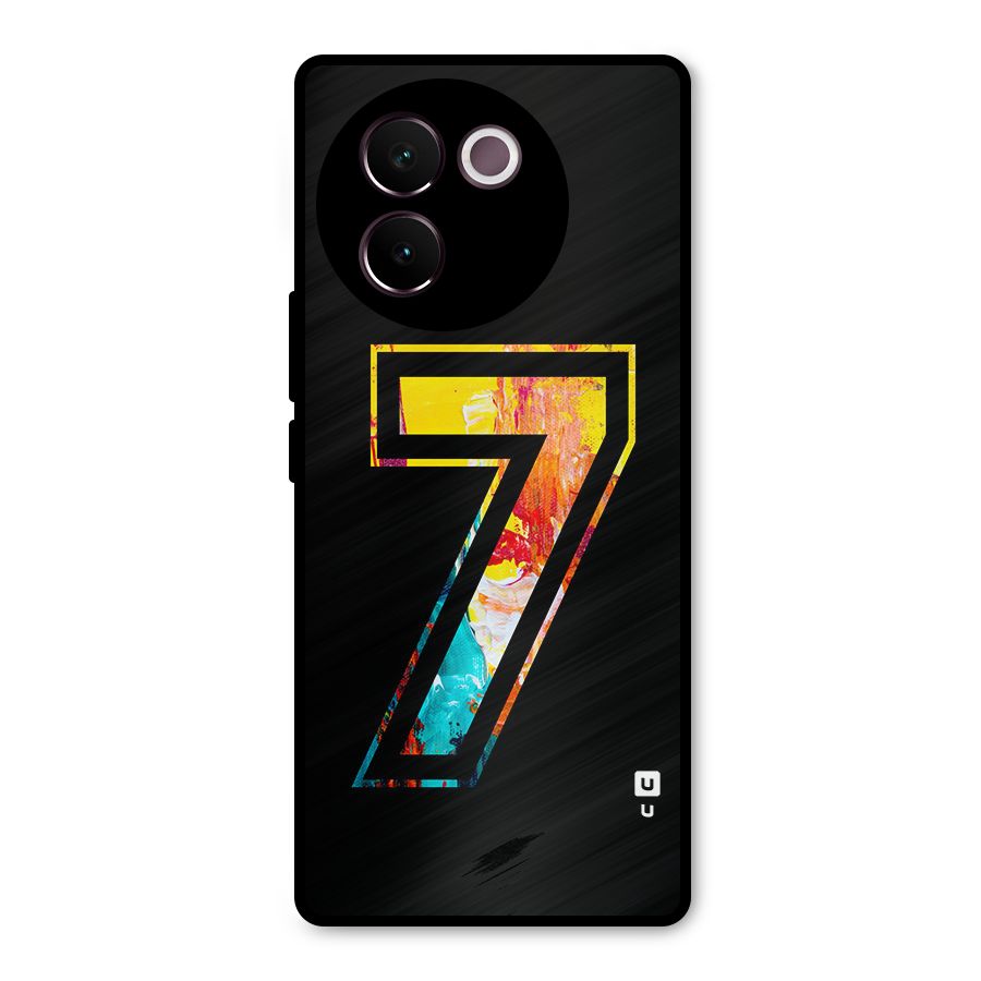 Lucky Number Metal Back Case for Vivo V30e