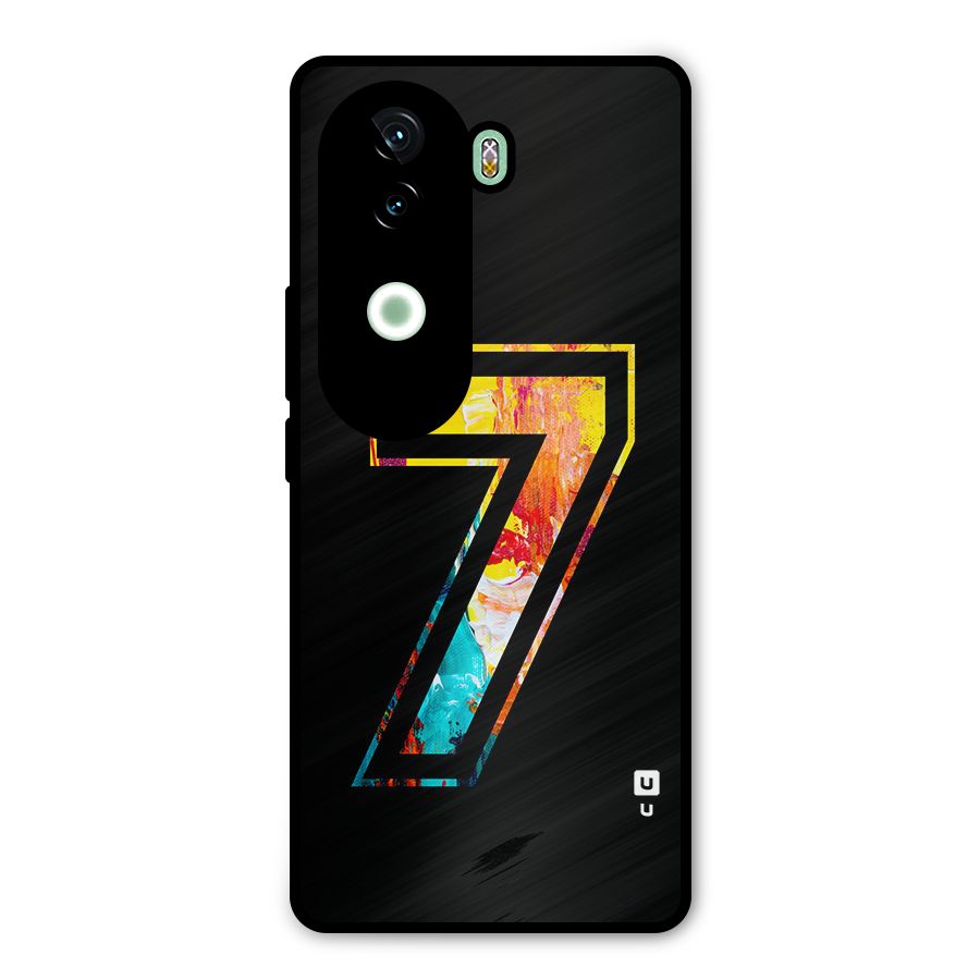 Lucky Number Metal Back Case for Vivo V40e