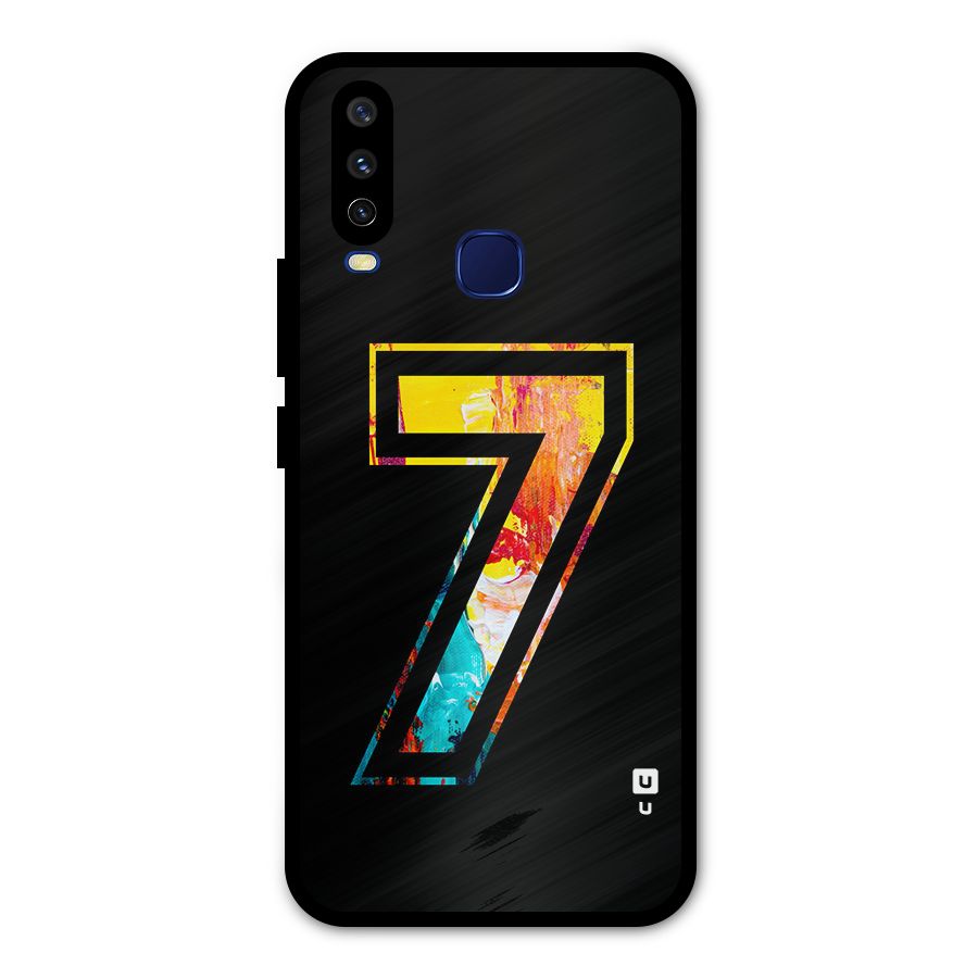 Lucky Number Metal Back Case for Vivo Y12