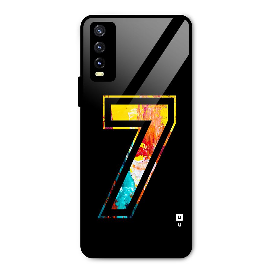 Lucky Number Metal Back Case for Vivo Y20
