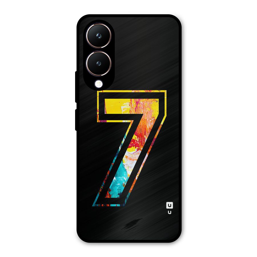Lucky Number Metal Back Case for Vivo Y28