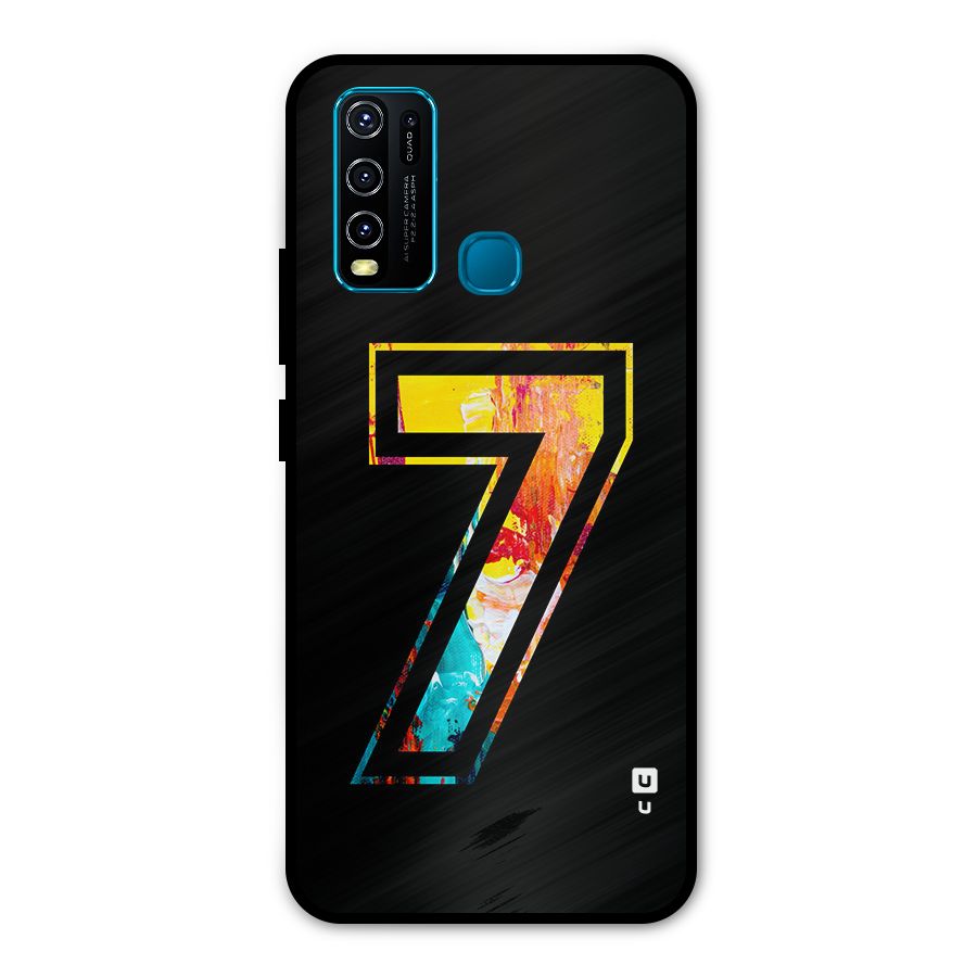Lucky Number Metal Back Case for Vivo Y50